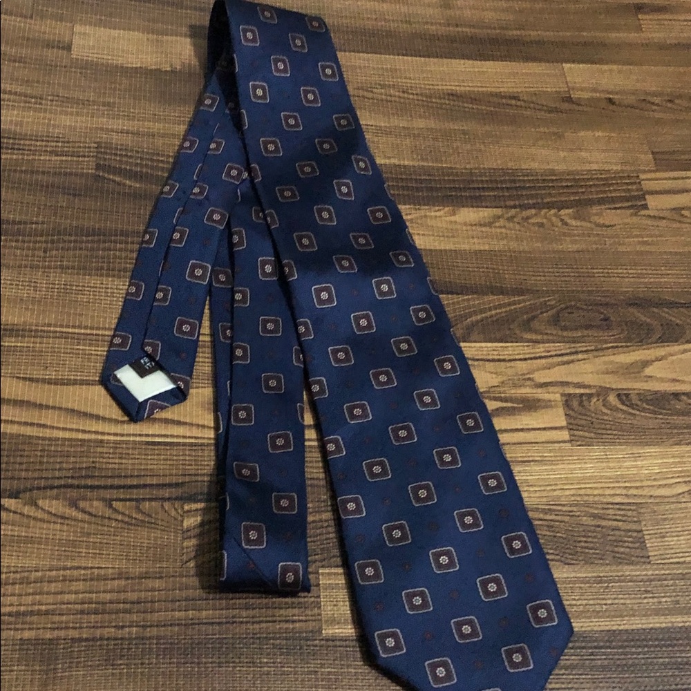 Huddersfield Men's Navy Geometric Tie
